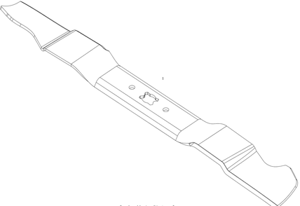 Blade Diagram and Parts List for SC100 (11AA92J710)(2016) Cub Cadet Lawn Mower